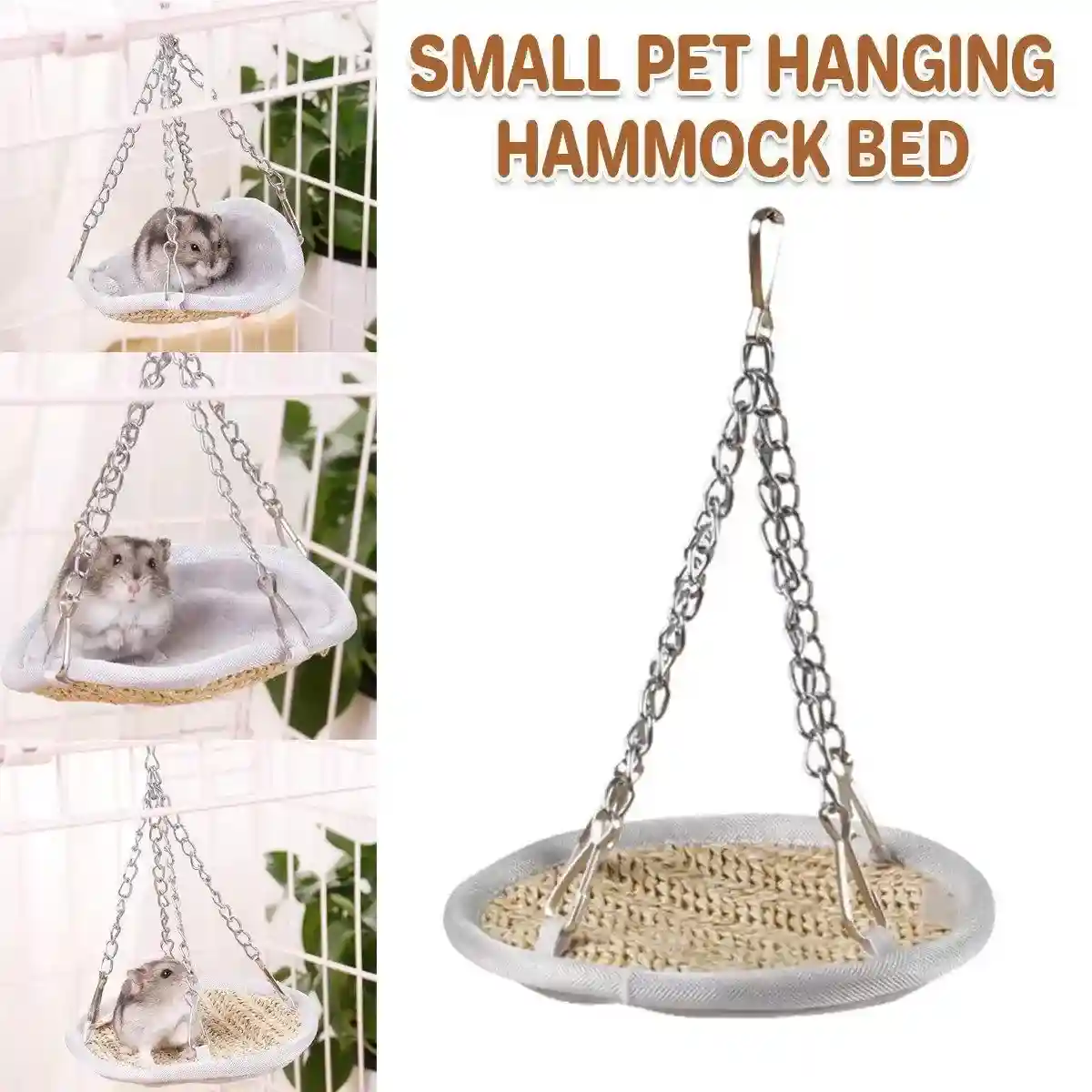 Reversible Hanging Hamster Toy Hammock for All Seasons - Image 2