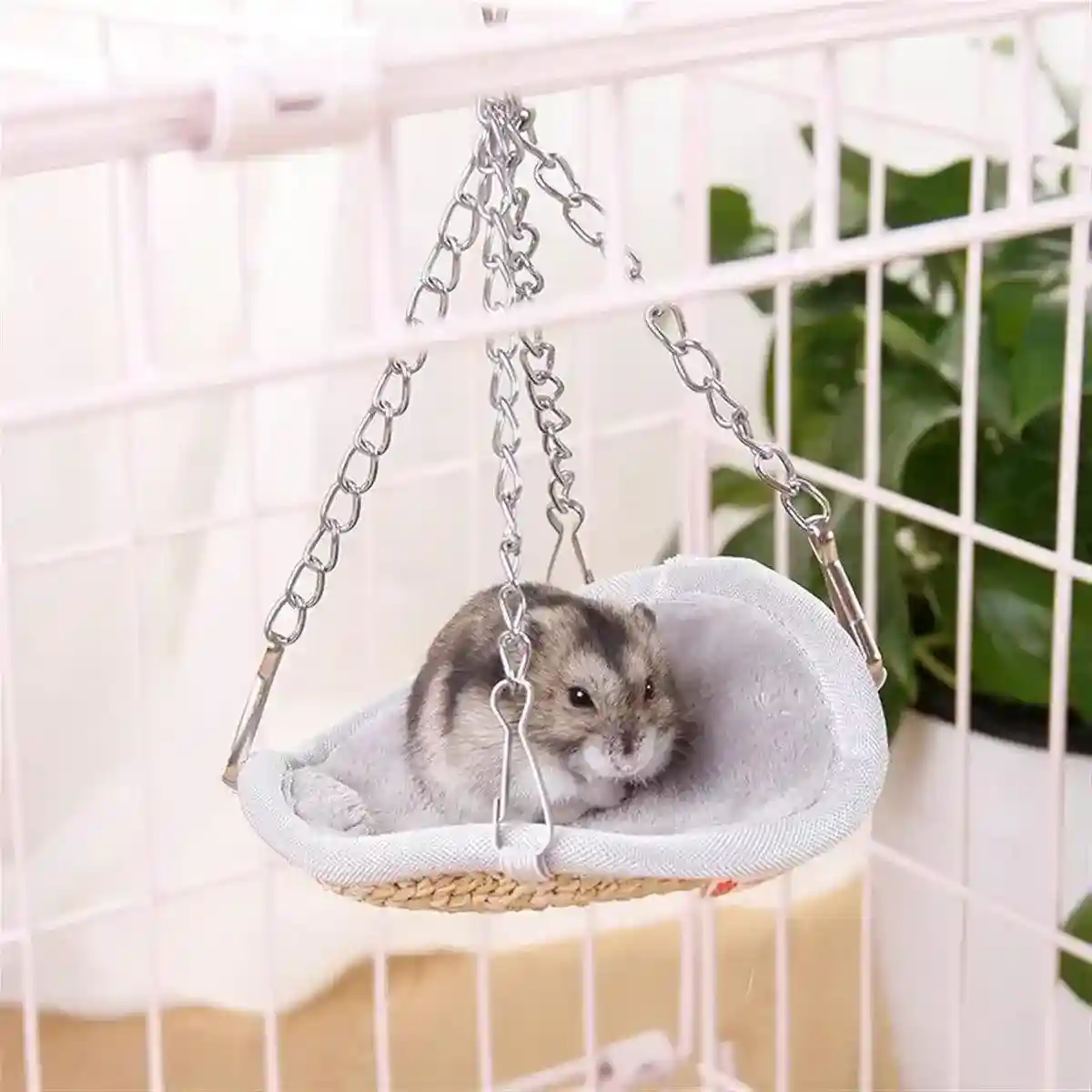 Reversible Hanging Hamster Toy Hammock for All Seasons - Image 8