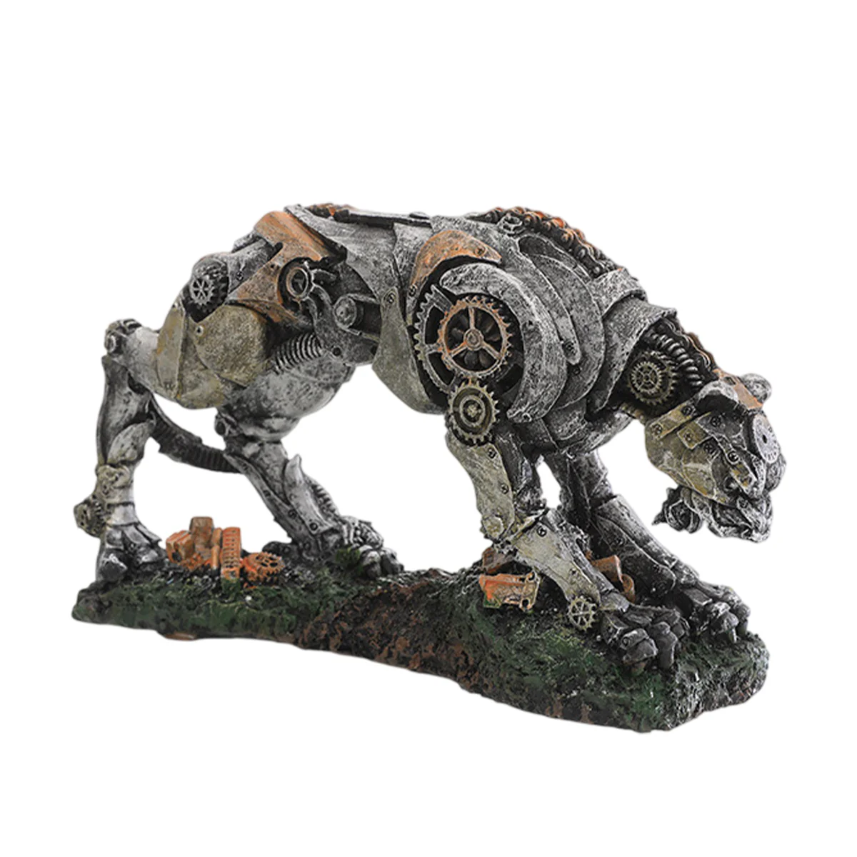 Robotic Aquarium Ornament Resin Fish Tank Decoration - Image 14