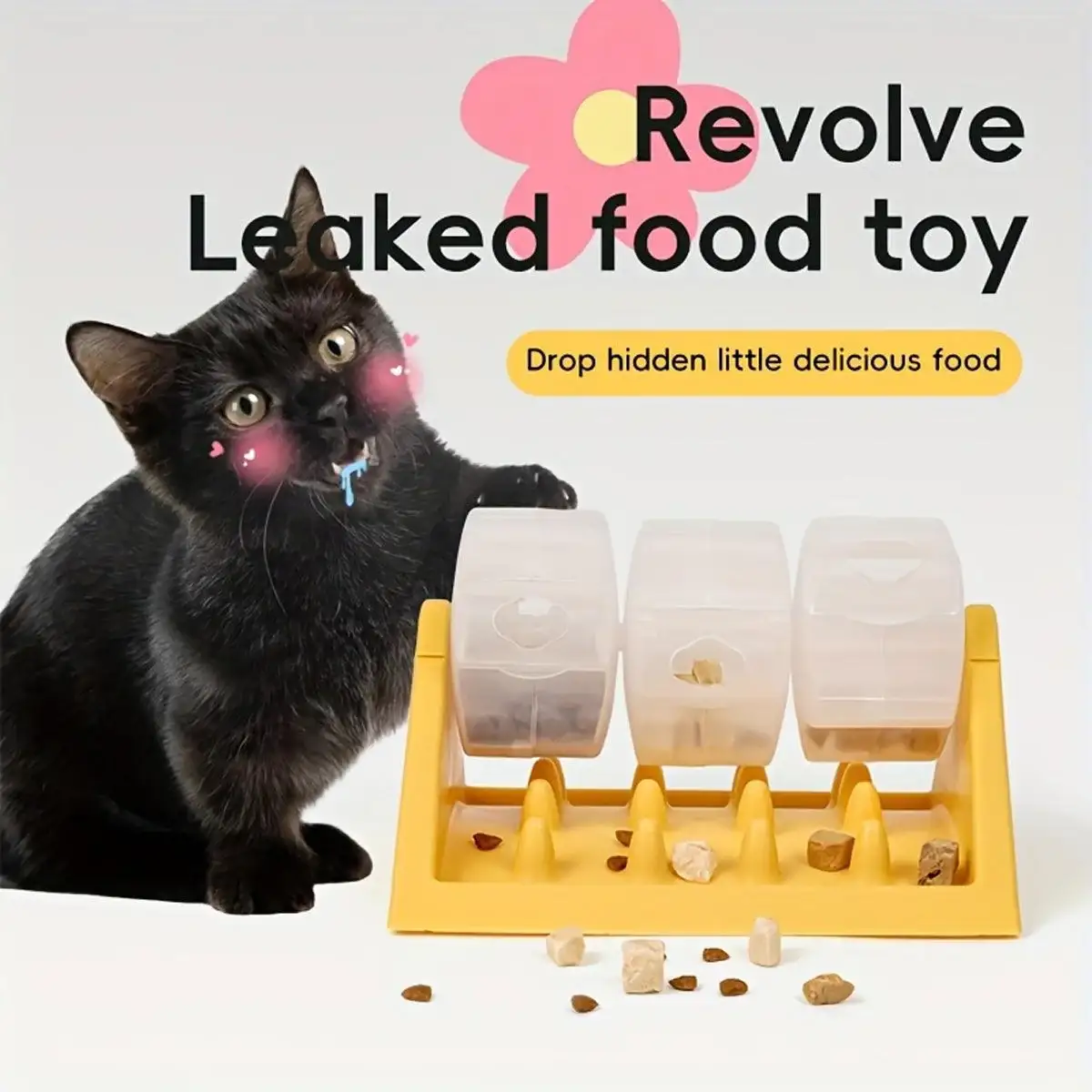 Roller Slow Feeder Toy Interactive Food Dispenser for Dogs & Cats - Image 4