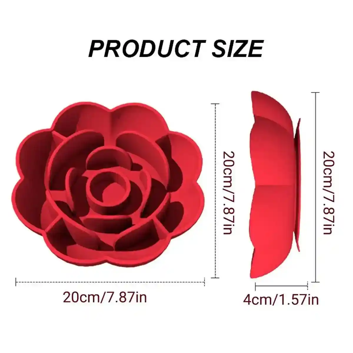 Rose-Shaped Slow Feeder Dog Bowl with Non-Slip Suction Base - Image 10