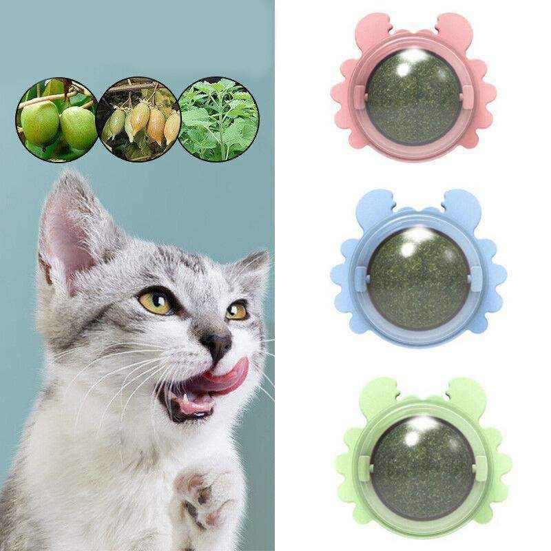 2PCS Rotatable Cat Mint Ball 3 Colours Catnip Toys - Image 10