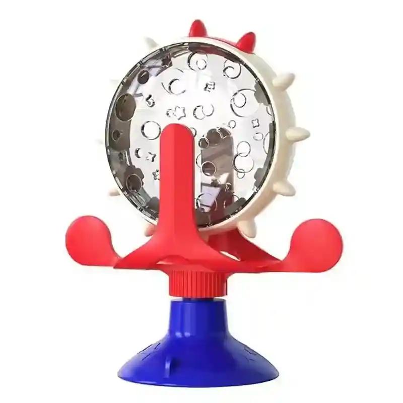 Rotating Cat Treat Dispenser Toy with Suction Cups - Image 11