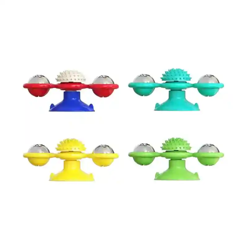 Rotating Cat Treat Dispenser Toy with Suction Cups - Image 19