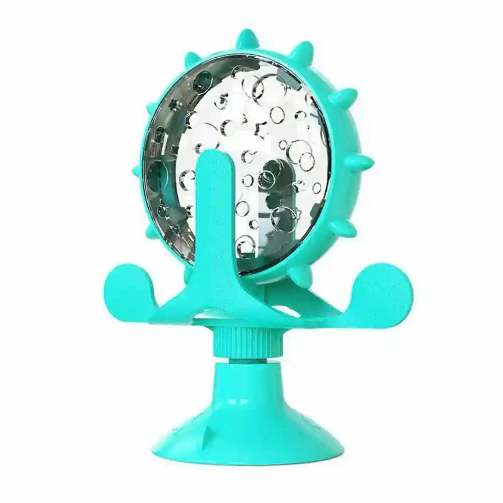 Rotating Cat Treat Dispenser Toy with Suction Cups - Image 21