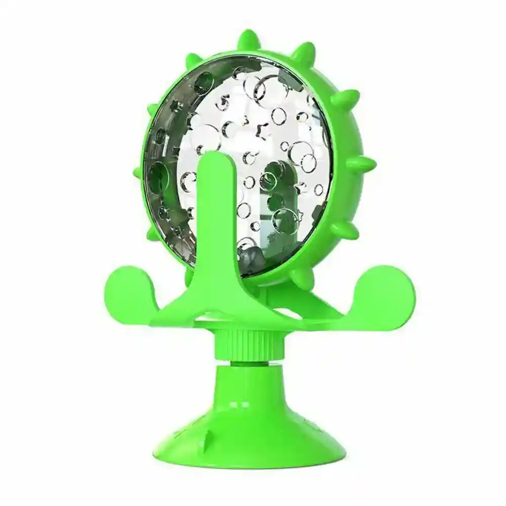 Rotating Cat Treat Dispenser Toy with Suction Cups - Image 22