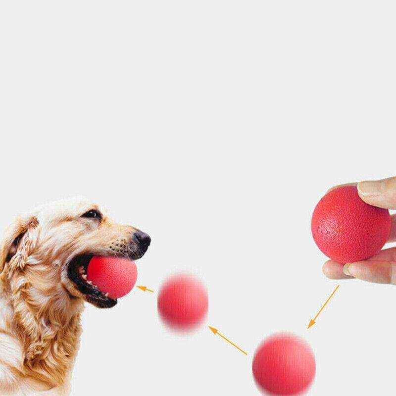 2x Dog Training Toy Rubber Ball 3 Size - Image 6