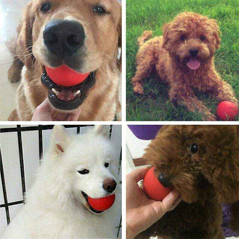 2x Dog Training Toy Rubber Ball 3 Size - Image 8