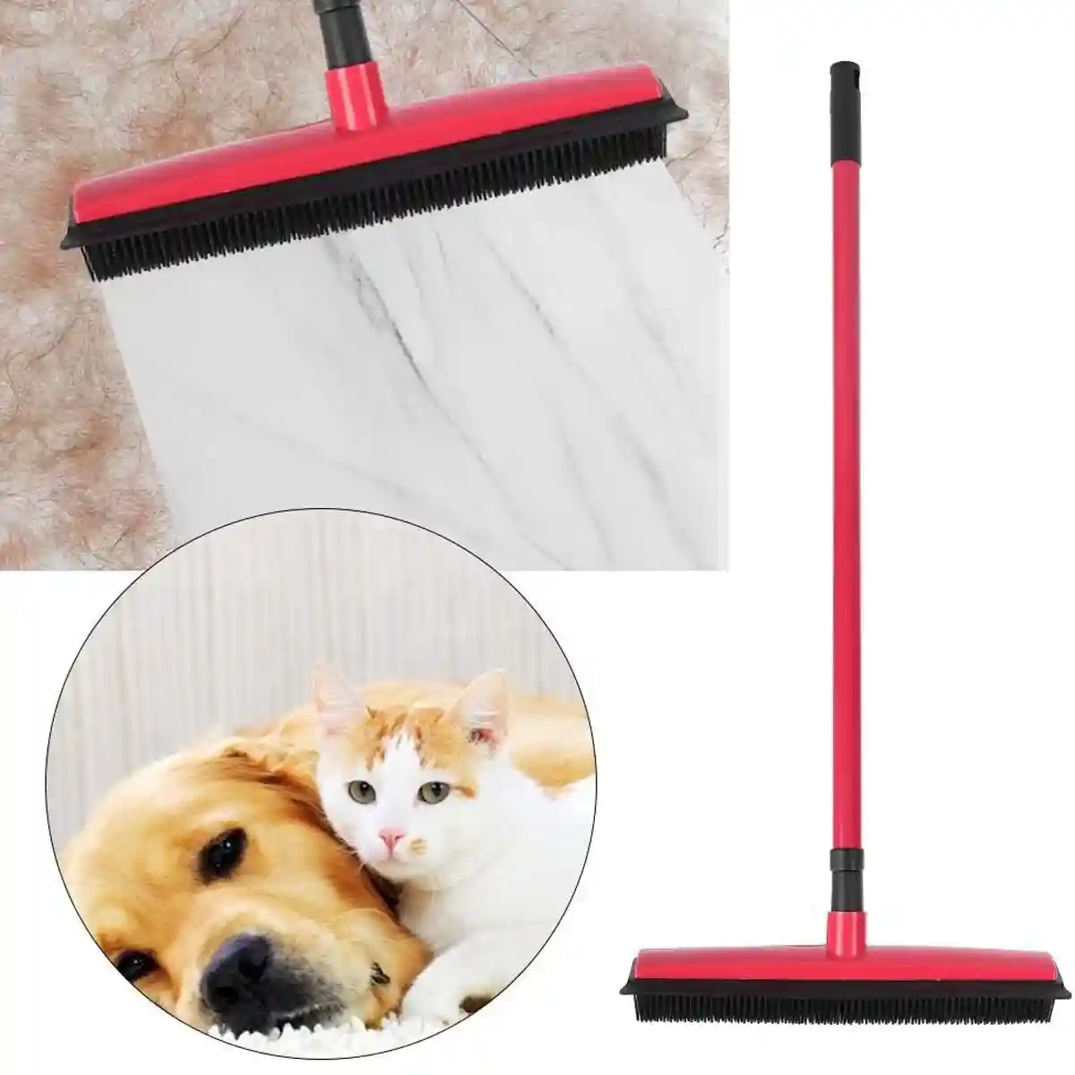 Rubber Broom Pet Hair Remover - Image 11