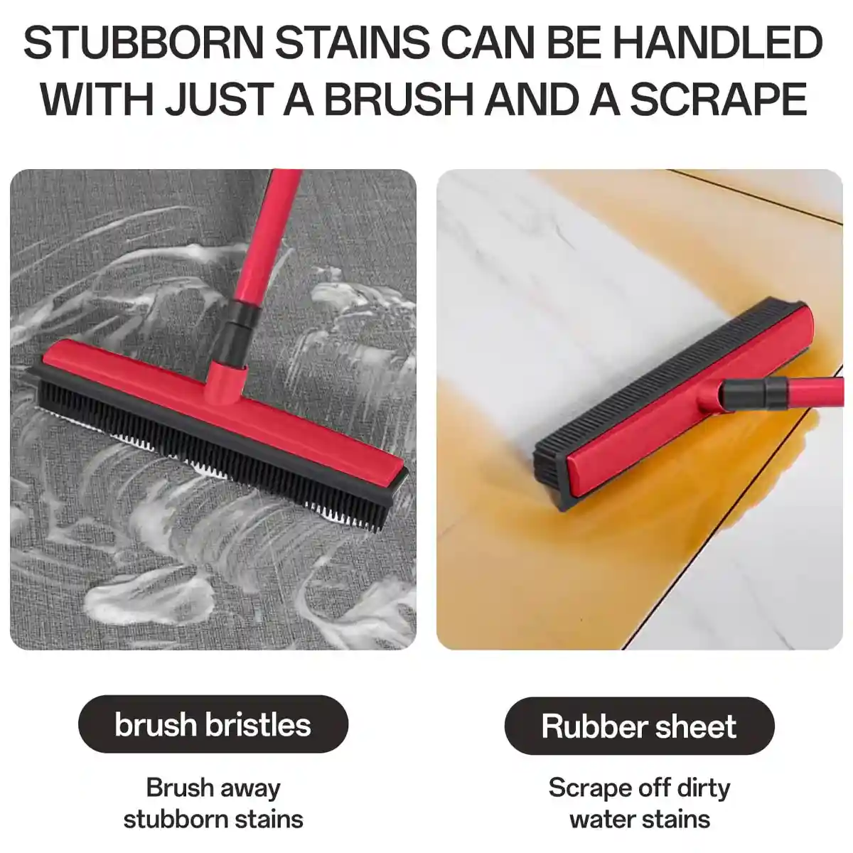 Rubber Broom Pet Hair Remover - Image 3