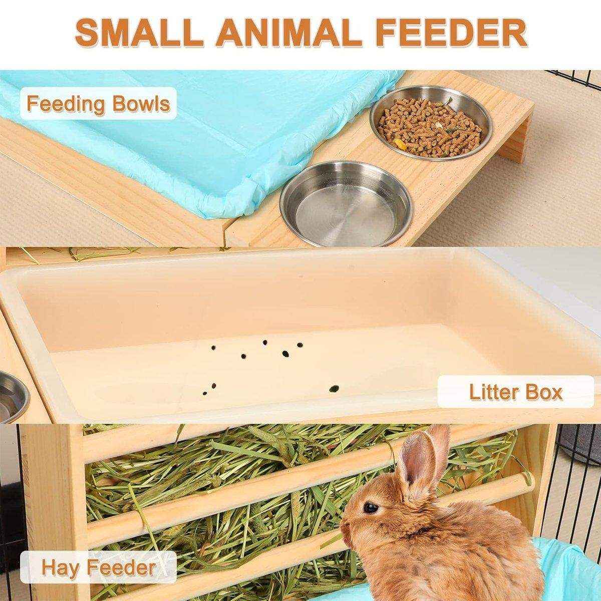 Rutin Small Animal Cage Durable Enclosure for Rabbits Quails & Hamsters - Image 10
