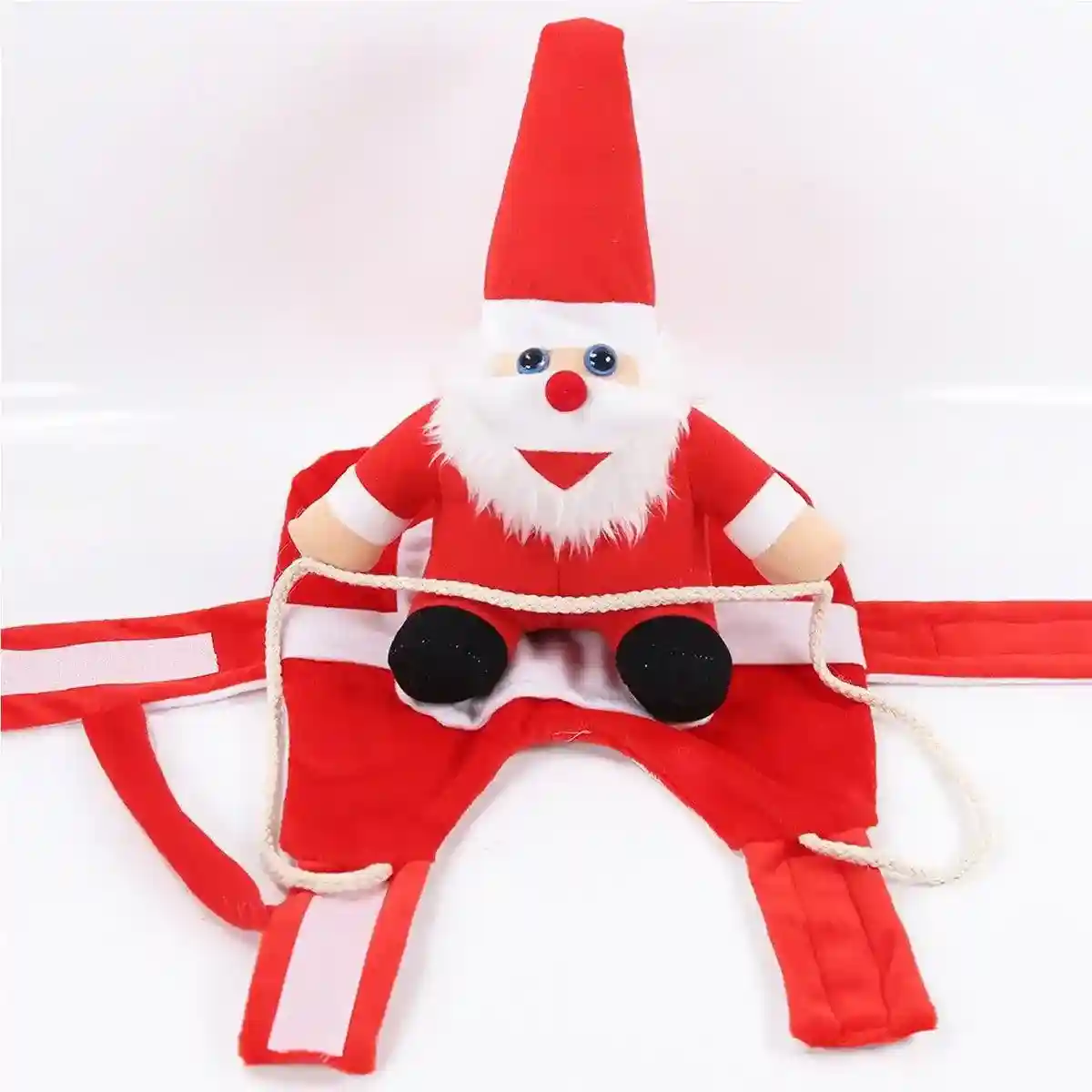 Santa Claus Pet Costume Dog Cat Funny Riding Suit Christmas Holiday Outfit Wear - Image 10