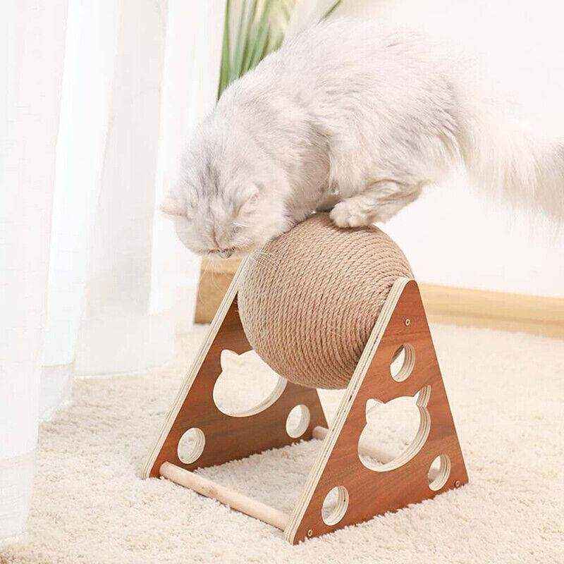 Natural Sisal Cat Toy with Scratching Post 18x19x17cm - Image 7