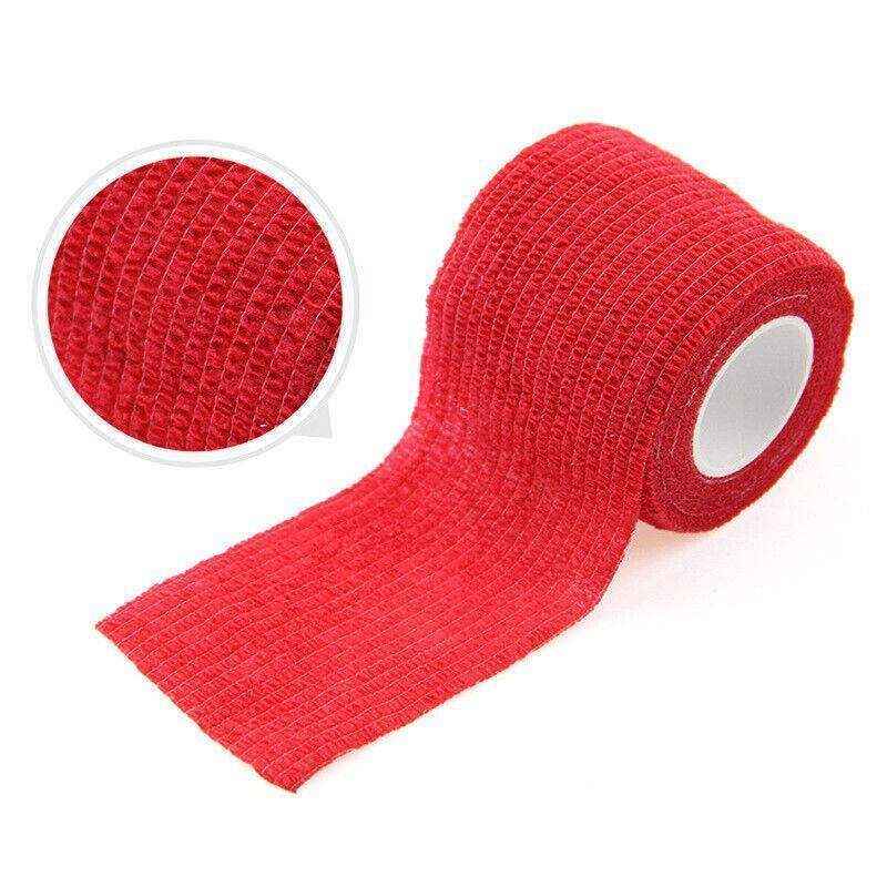 Self-Adhesive Dog Bandage - 12-Pack Black Pet Wraps - Image 11