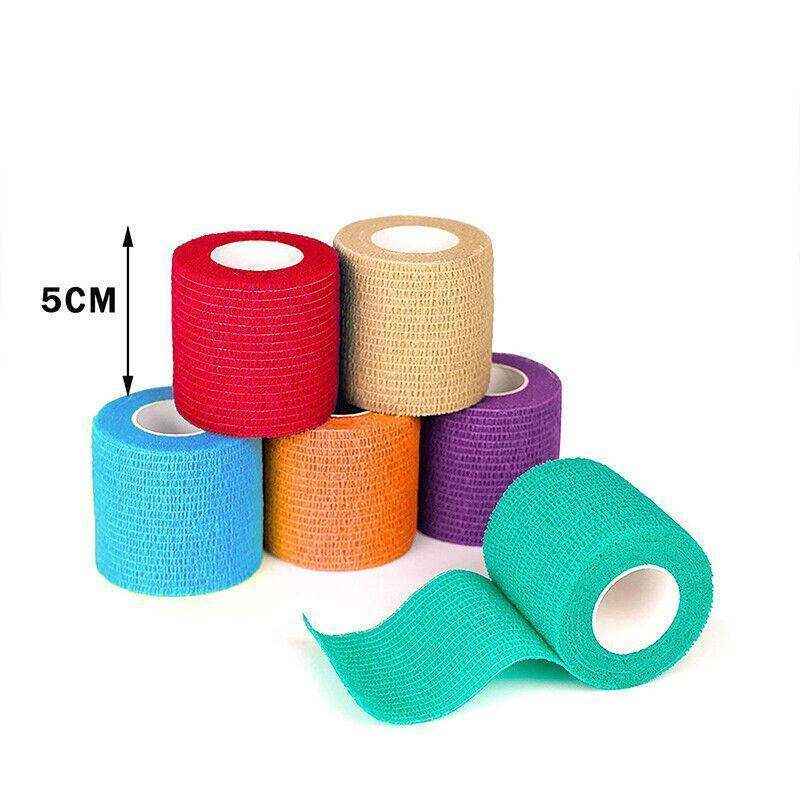 Self-Adhesive Dog Bandage - 12-Pack Black Pet Wraps - Image 4