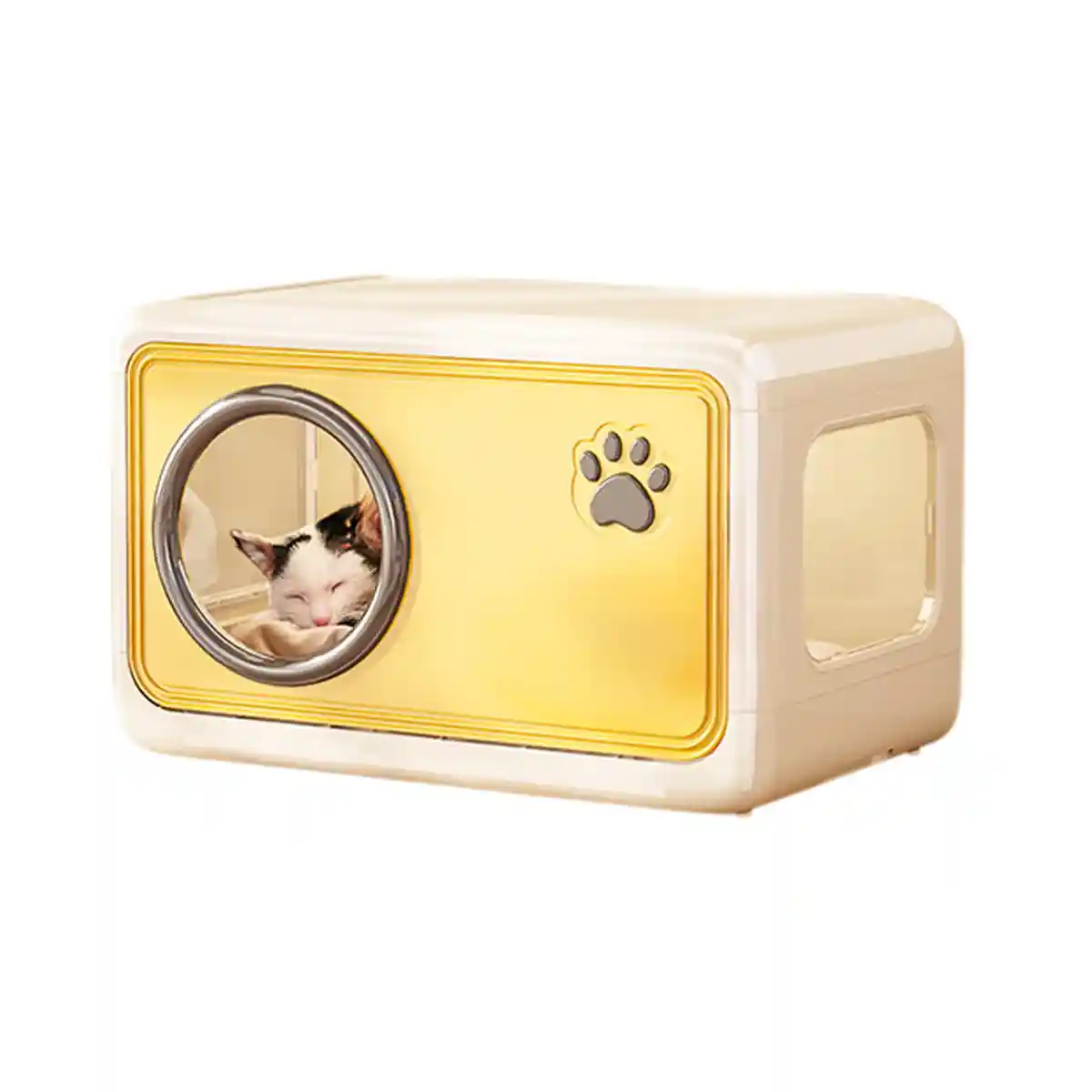 Semi-Enclosed Pet Nest Foldable Cat House With Retractable Lid - Image 14