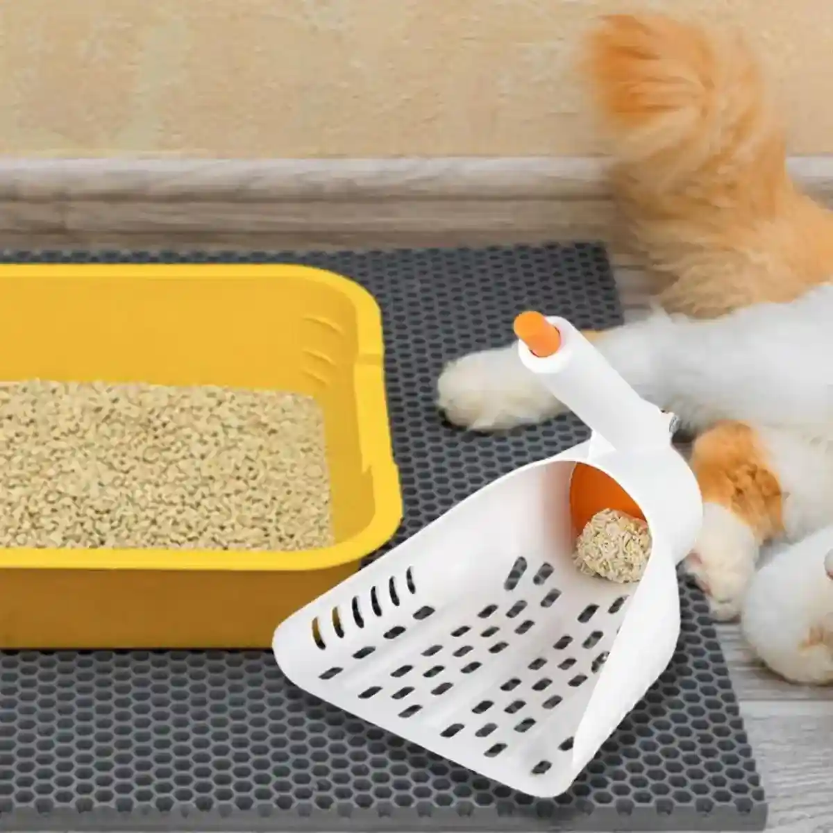 Sharp Angle Litter Scoop With One-Button Disposal For Easy Cleaning - Image 10
