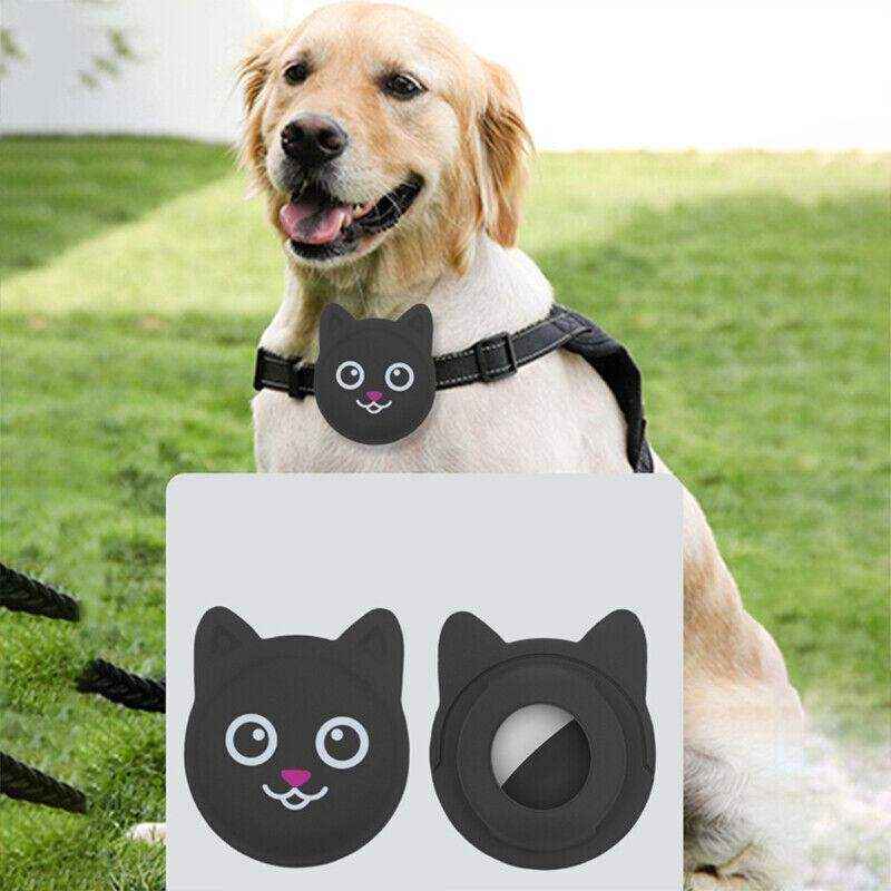 Durable Silicone Airtag Case for Pet Collars 7 Colours