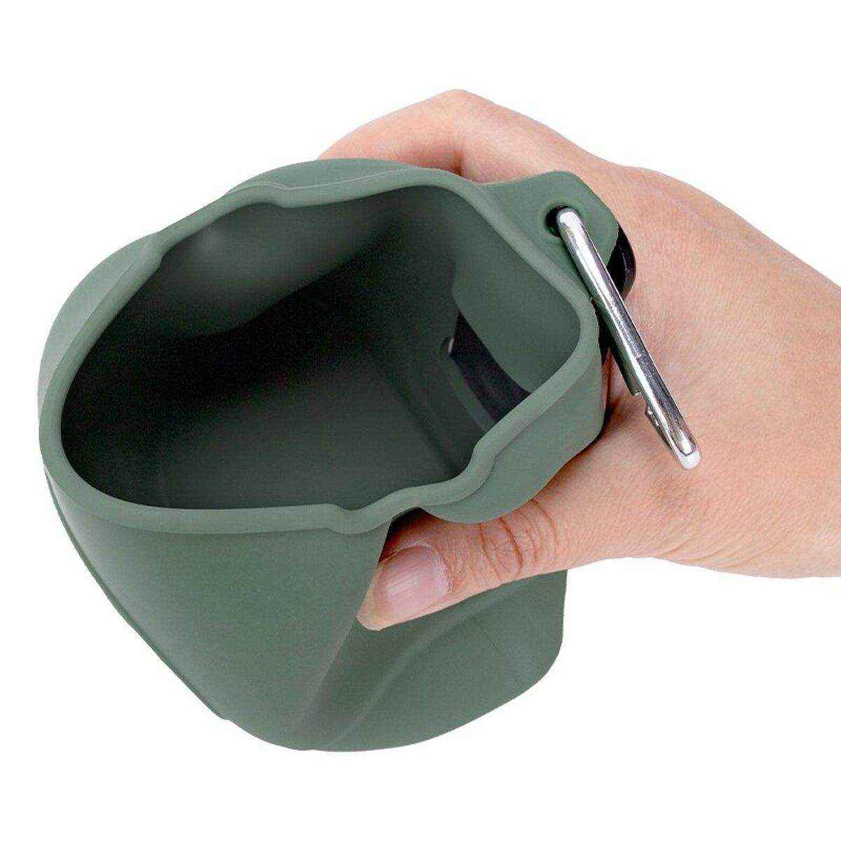 Pet Silicone Dog Food Bag Portable Dog Walking Feeding Waist Bag Snack Bag - Image 11