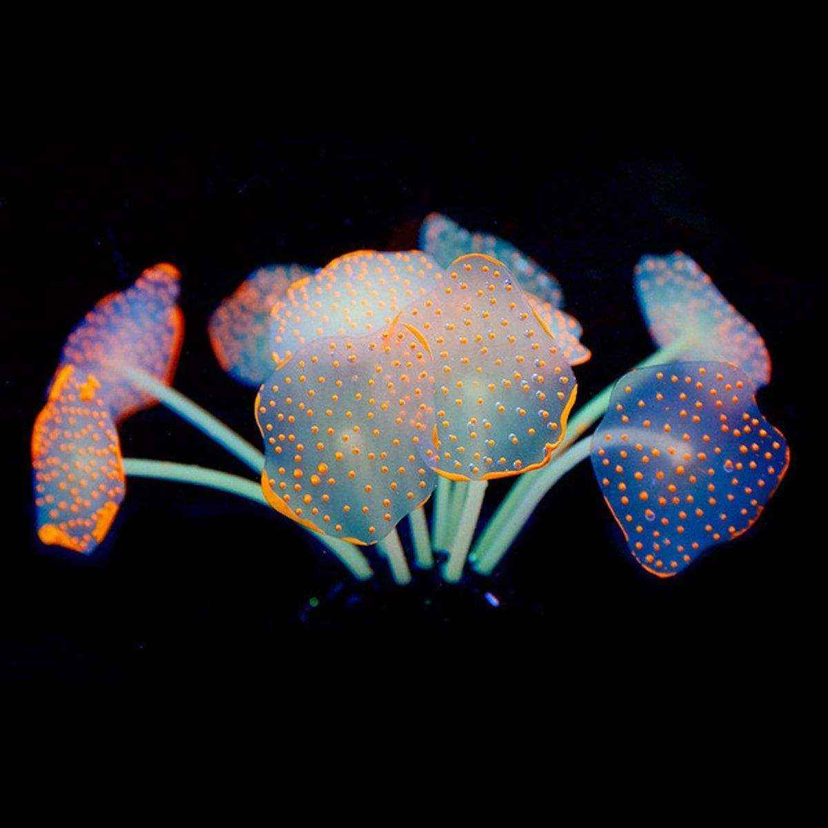 11 Leaf Silicone Artificial Fish Tank Aquarium Coral Plant Decoration Artificial Aquarium Plants - Image 14
