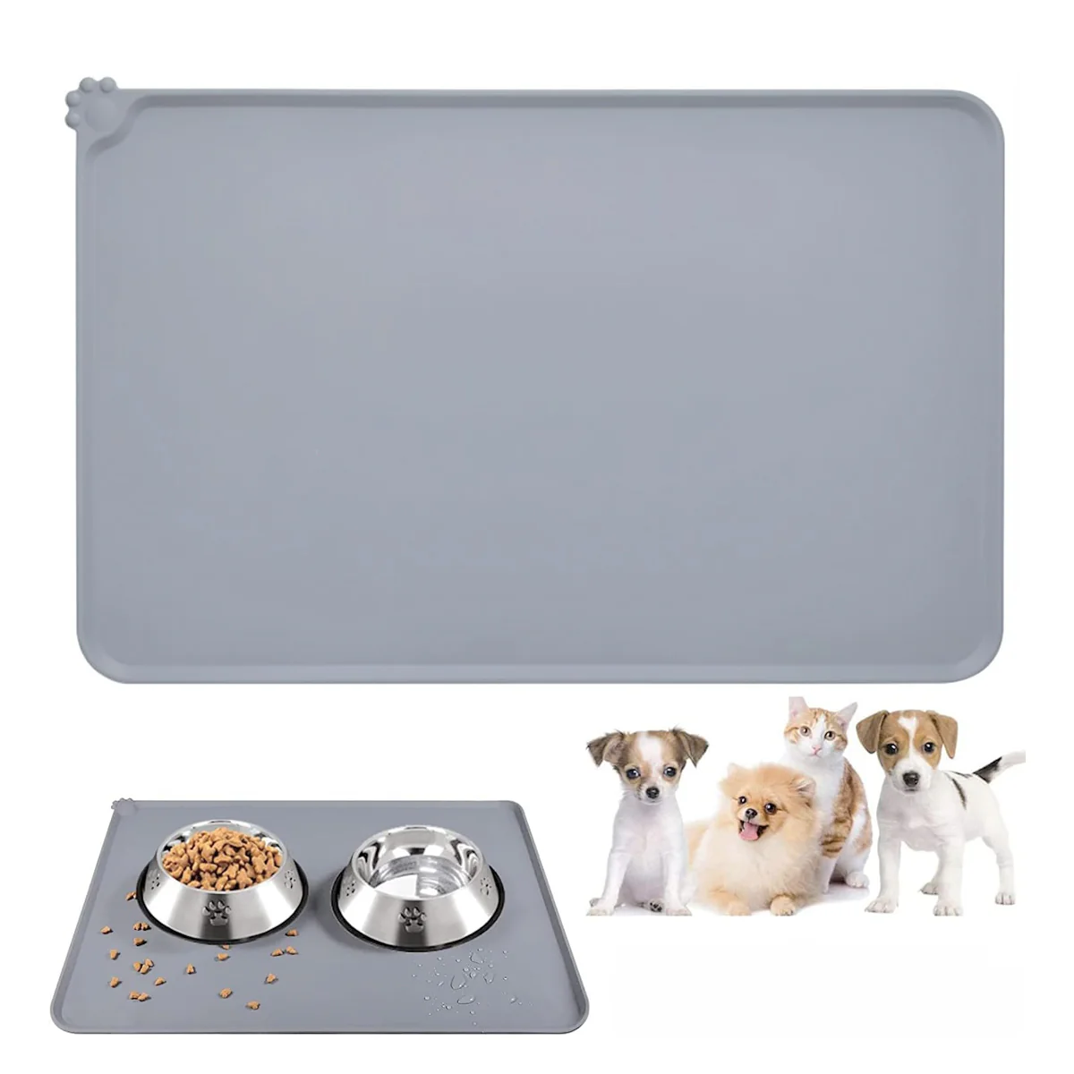 Silicone Pet Feeding Mat With Raised Spill-Proof Edge - Image 13
