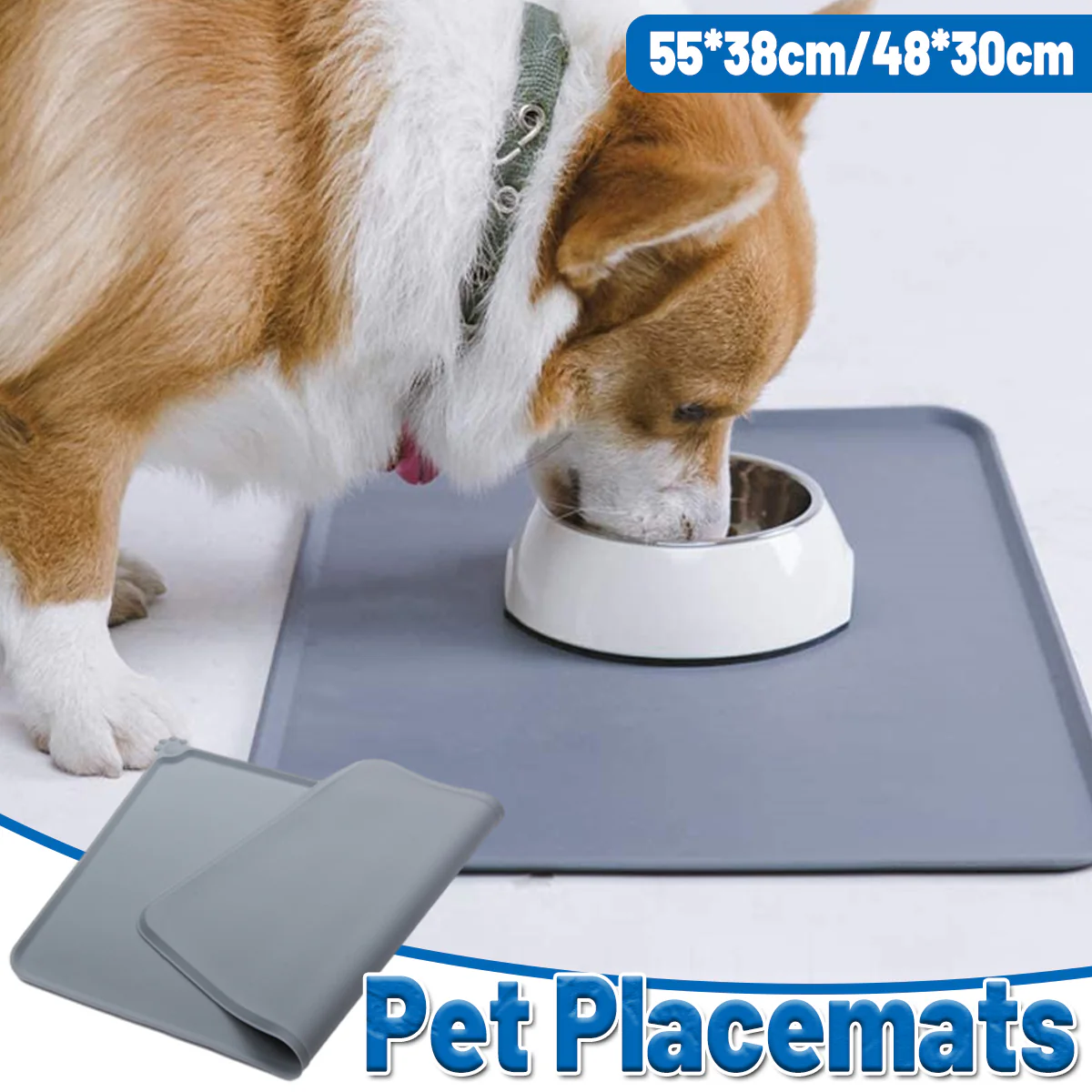 Silicone Pet Feeding Mat With Raised Spill-Proof Edge - Image 2