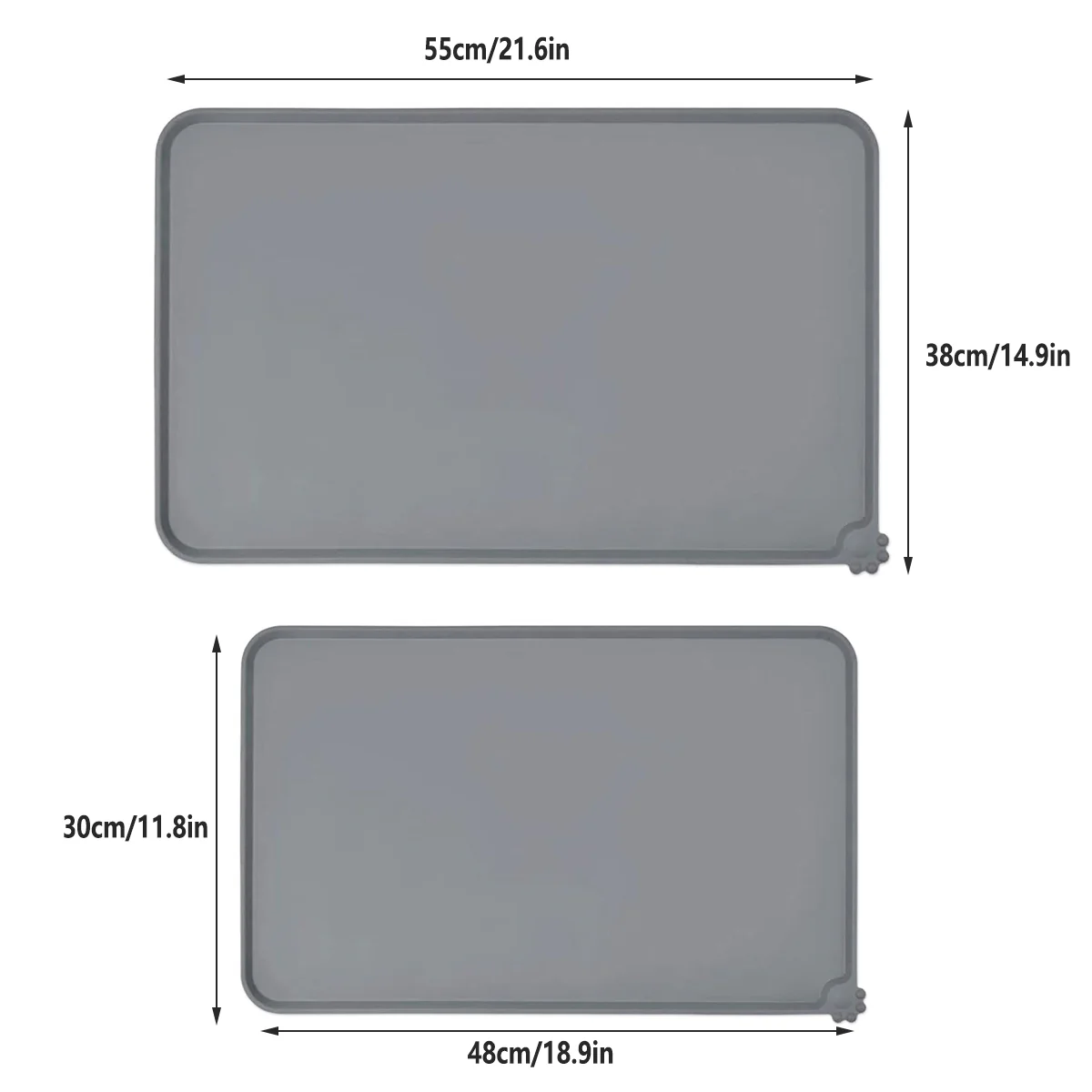 Silicone Pet Feeding Mat With Raised Spill-Proof Edge - Image 3