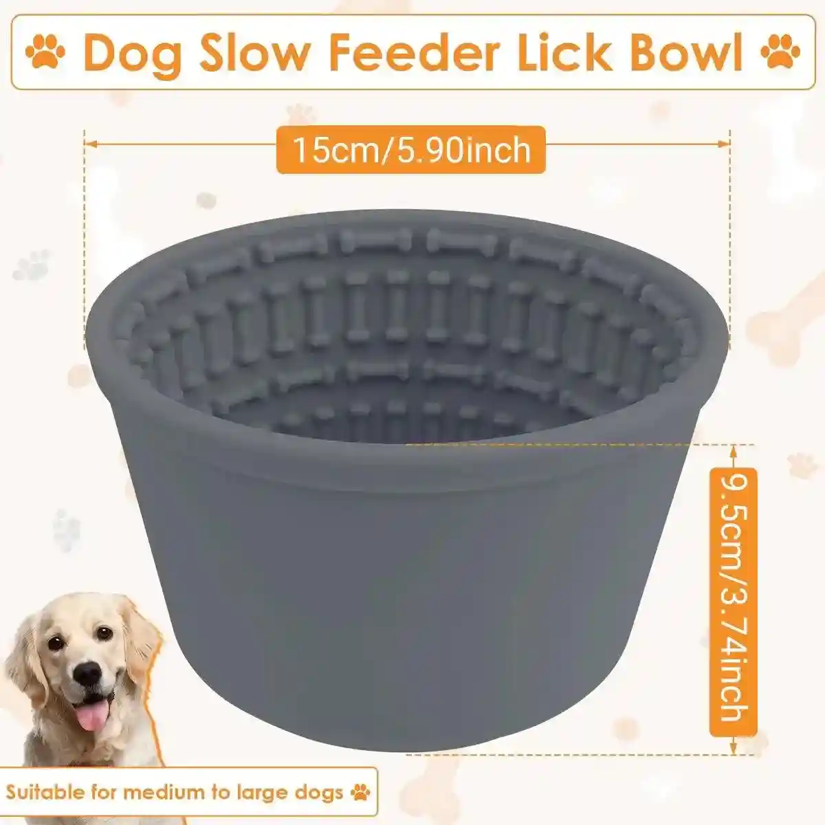 Silicone Pet Slow Feeder Bowl Anti-Choking & Durable Design for Dogs - Image 14