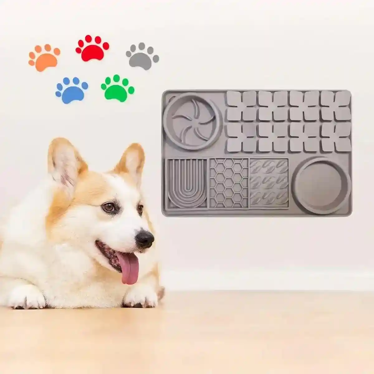 Silicone Pet Slow Feeder Mat 4-in-1 Anti-Choking Bowl for Dogs & Cats - Image 6
