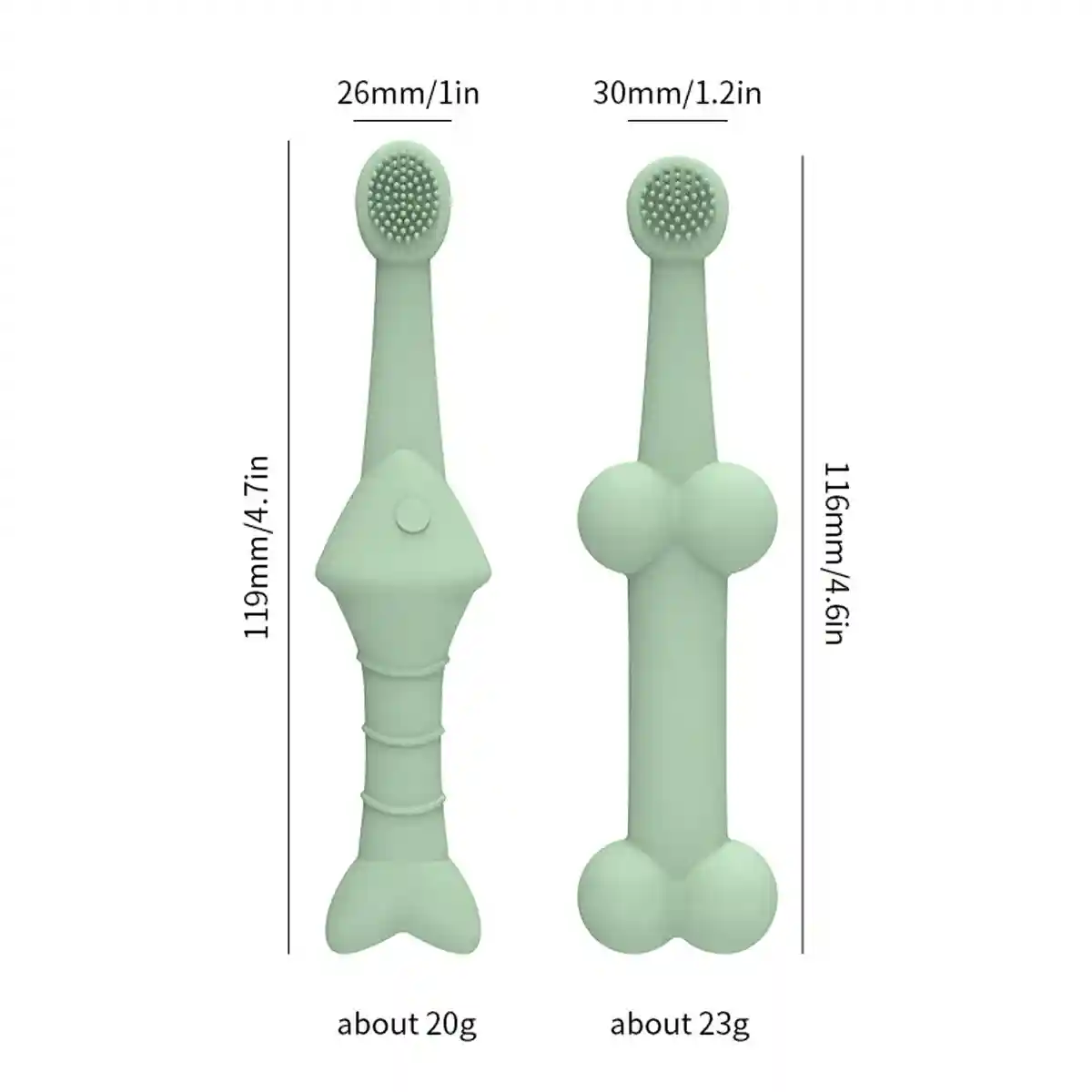 Silicone Pet Toothbrush for Dogs and Cats Gentle Dental Cleaning Brush - Image 3