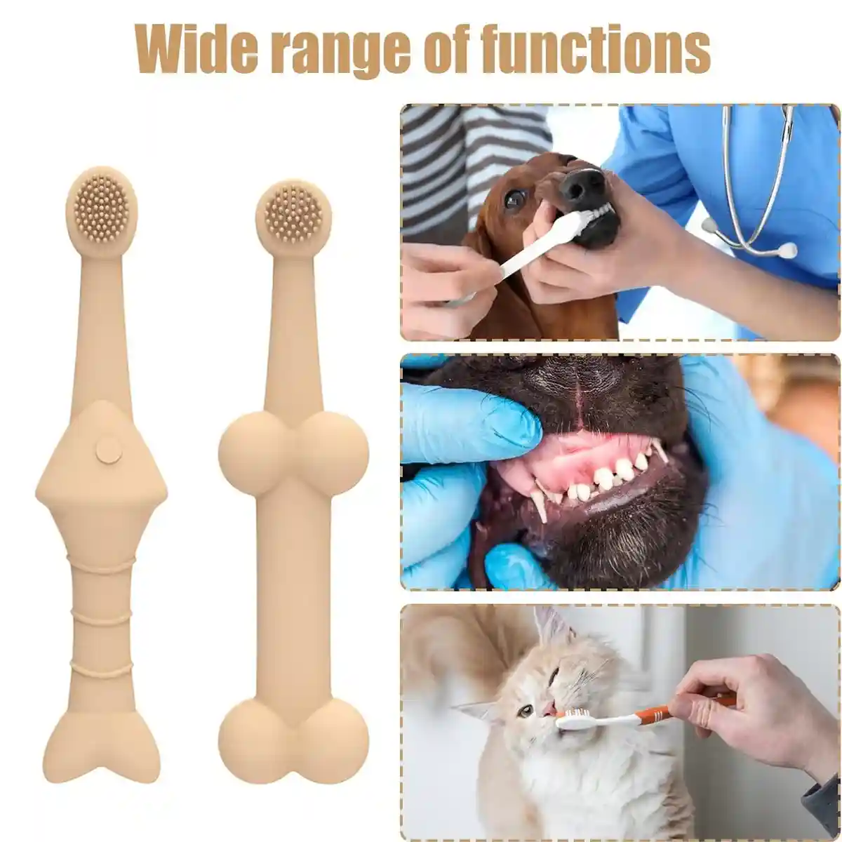 Silicone Pet Toothbrush for Dogs and Cats Gentle Dental Cleaning Brush - Image 9