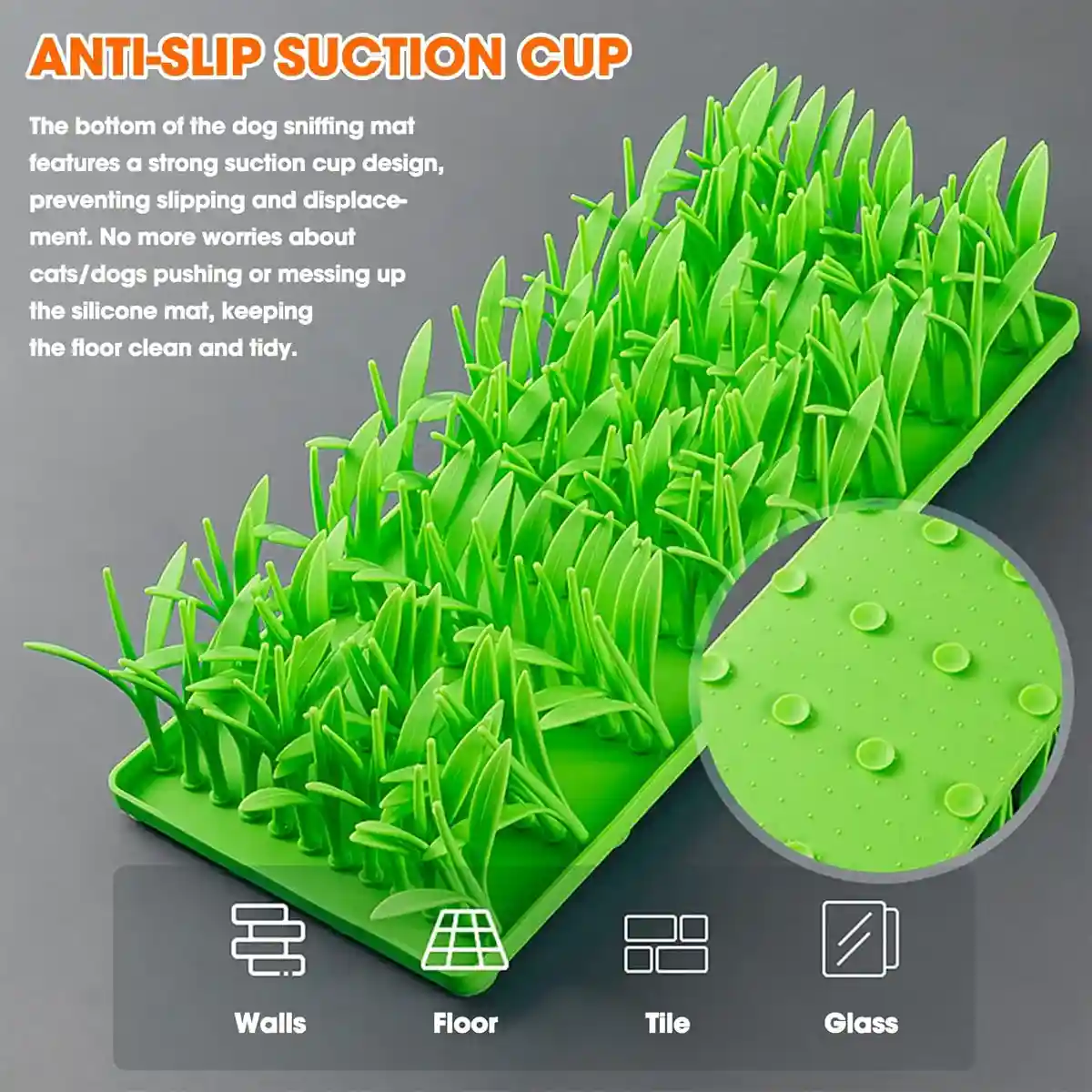 Silicone Grass Slow Feeder Mat Anti-Slip Pet Food Licking Pad - Image 4