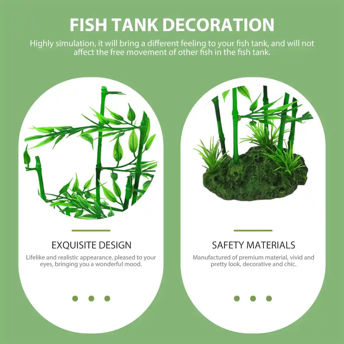 Simulation Aquarium Bamboo Plant Fake Aquarium Plant - Image 9