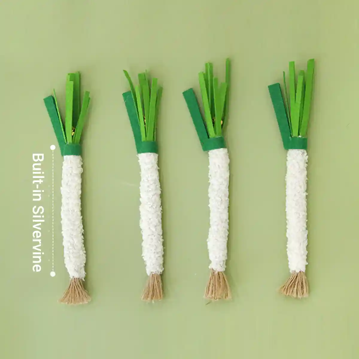 Simulation Shallot Cat Toy with Silvervine - Image 11