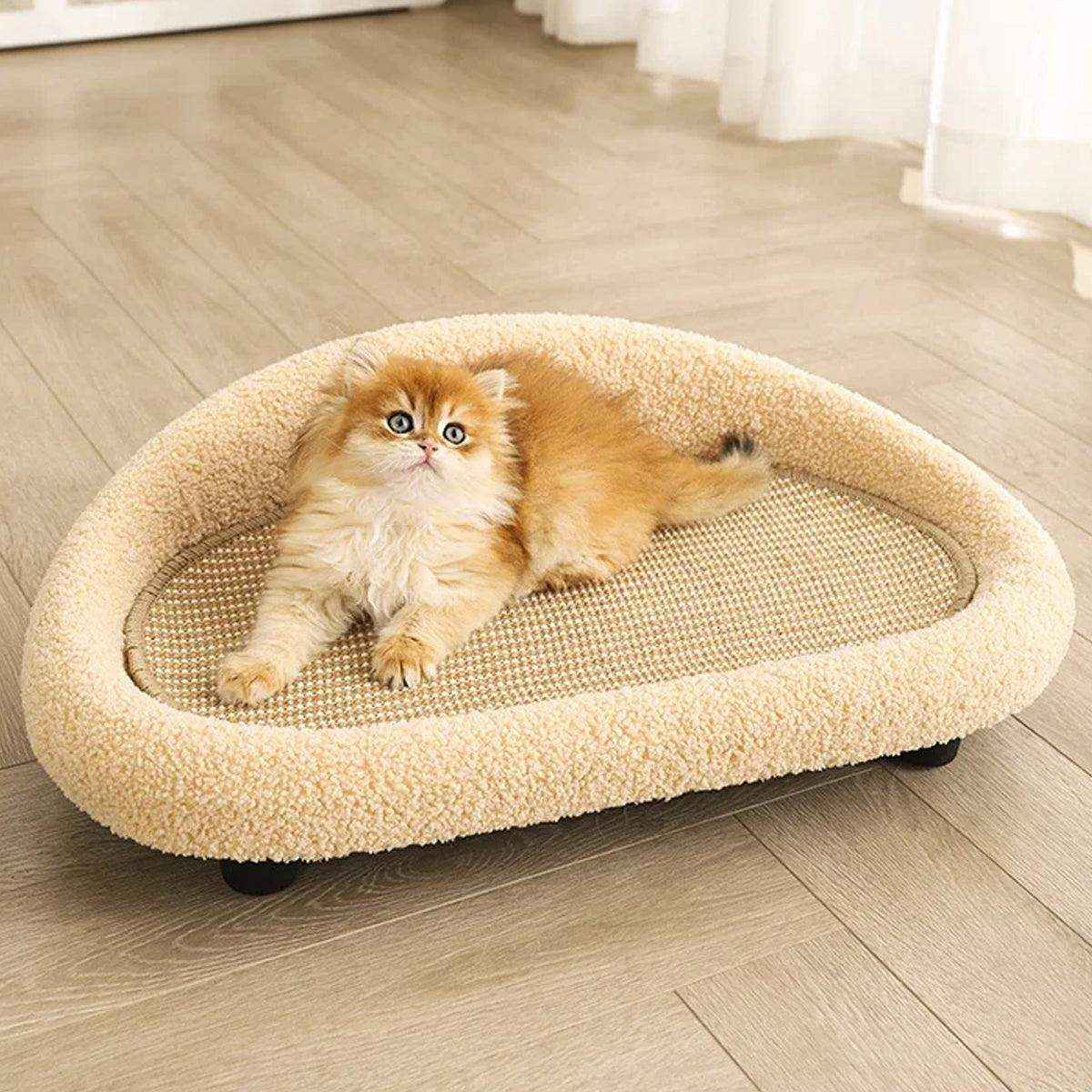 Sisal Cat Scratching Board with Cozy Velvet Nest - Image 7