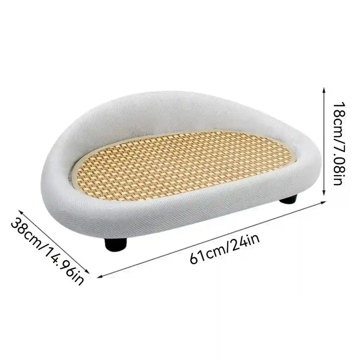 Sisal Cat Scratching Board with Cozy Velvet Nest - Image 9