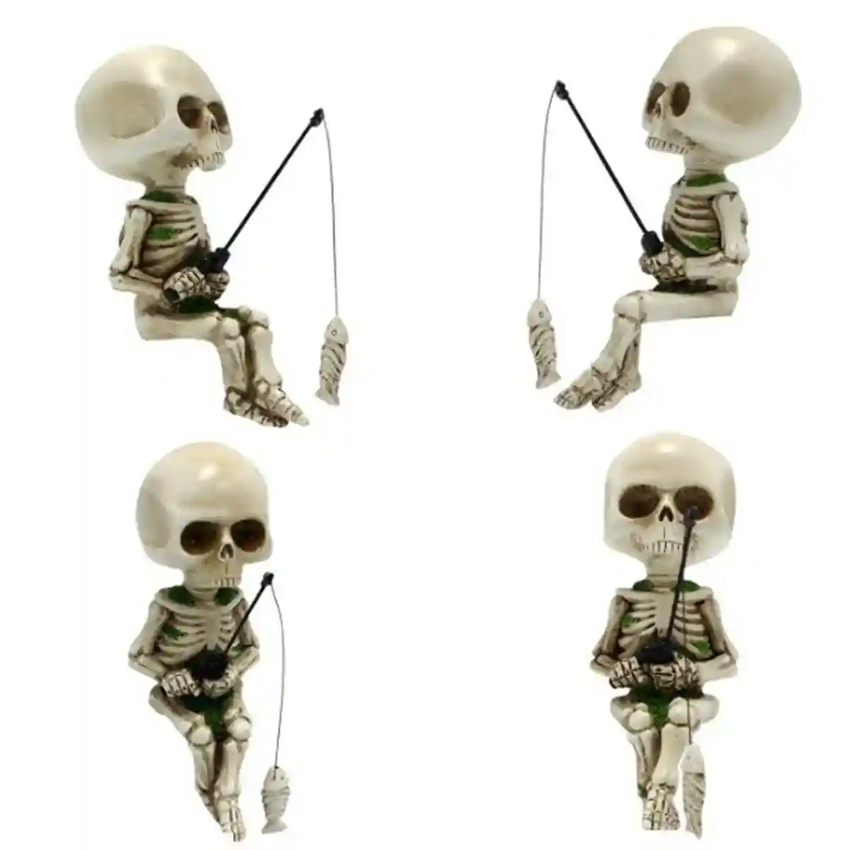 Skull Fishing Resin Ornament - Image 13