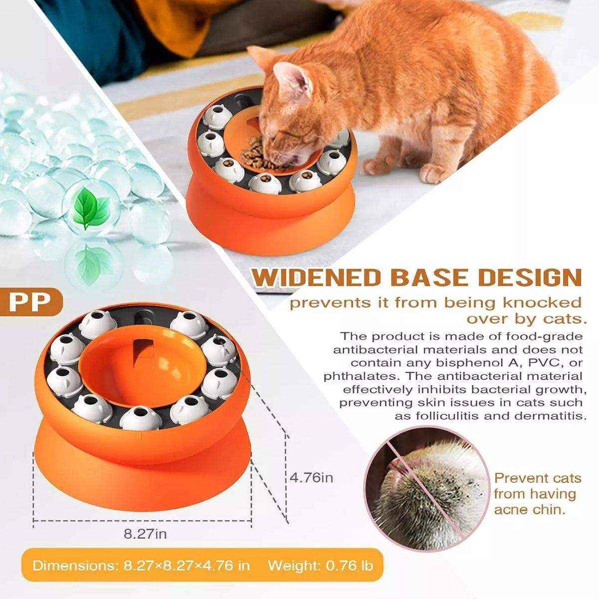 Interactive Slow Feeder Bowl Hidden Food Toy for Cats and Dogs Promotes Healthy Eating - Image 16