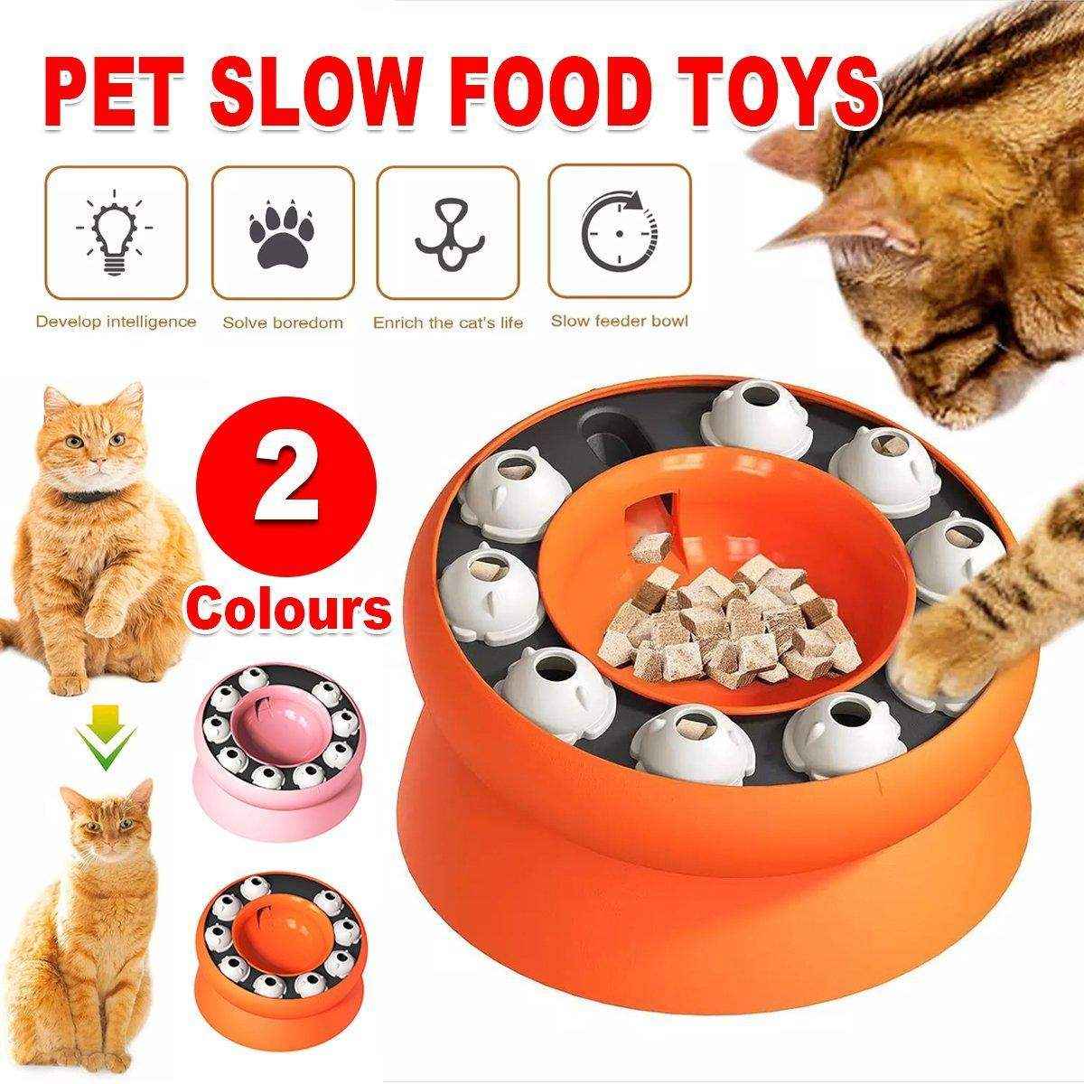 Interactive Slow Feeder Bowl Hidden Food Toy for Cats and Dogs Promotes Healthy Eating - Image 2