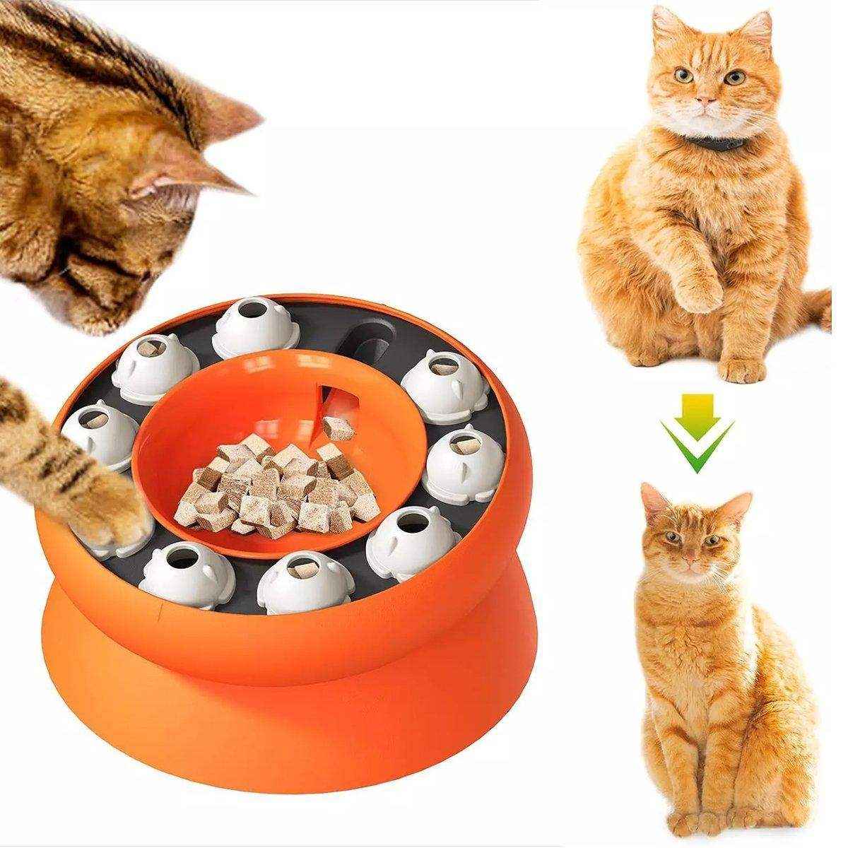 Interactive Slow Feeder Bowl Hidden Food Toy for Cats and Dogs Promotes Healthy Eating - Image 4