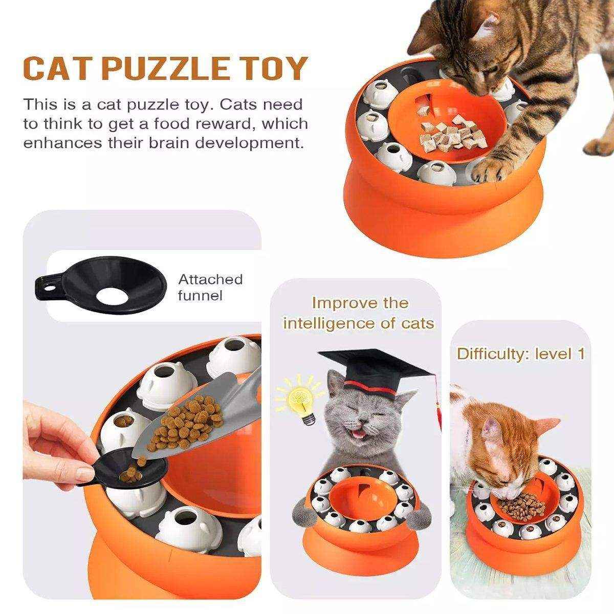 Interactive Slow Feeder Bowl Hidden Food Toy for Cats and Dogs Promotes Healthy Eating - Image 5