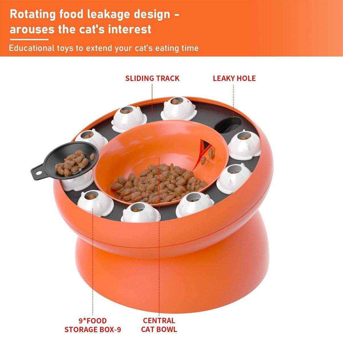 Interactive Slow Feeder Bowl Hidden Food Toy for Cats and Dogs Promotes Healthy Eating - Image 8