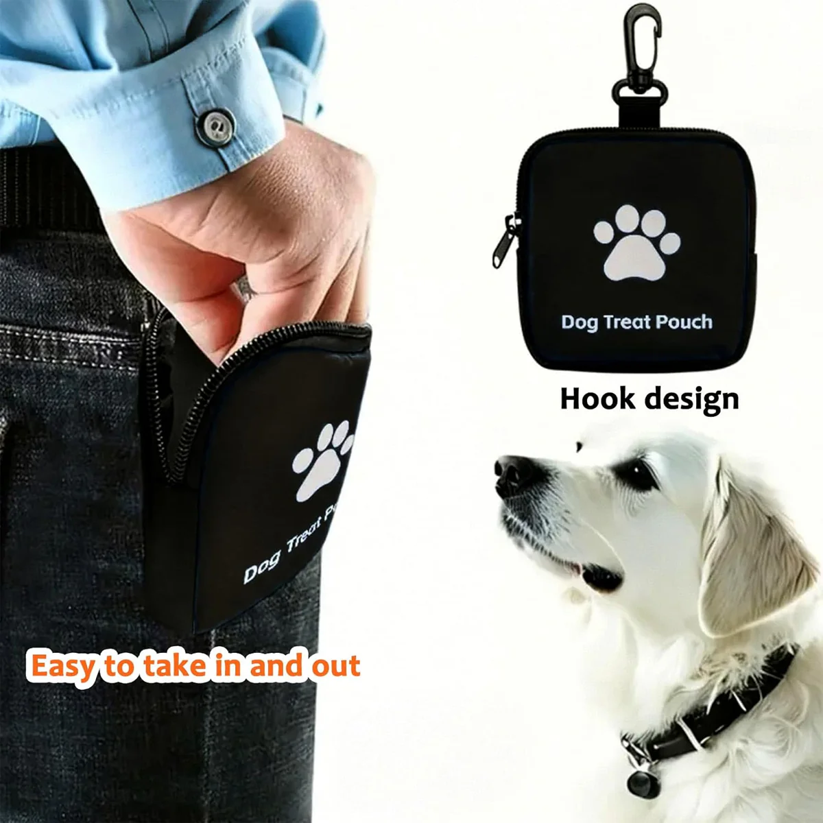 Small Dog Treat Bag With Clip - Image 6