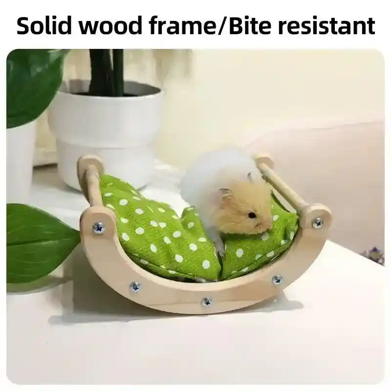 Charming Small Pet Bed Rocking Hammock For Hamsters - Image 6