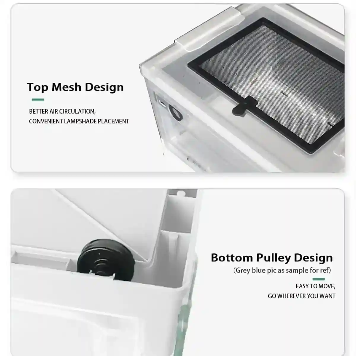 Foldable Transparent Small Pet Breeding Box with Mesh Lid - Image 10