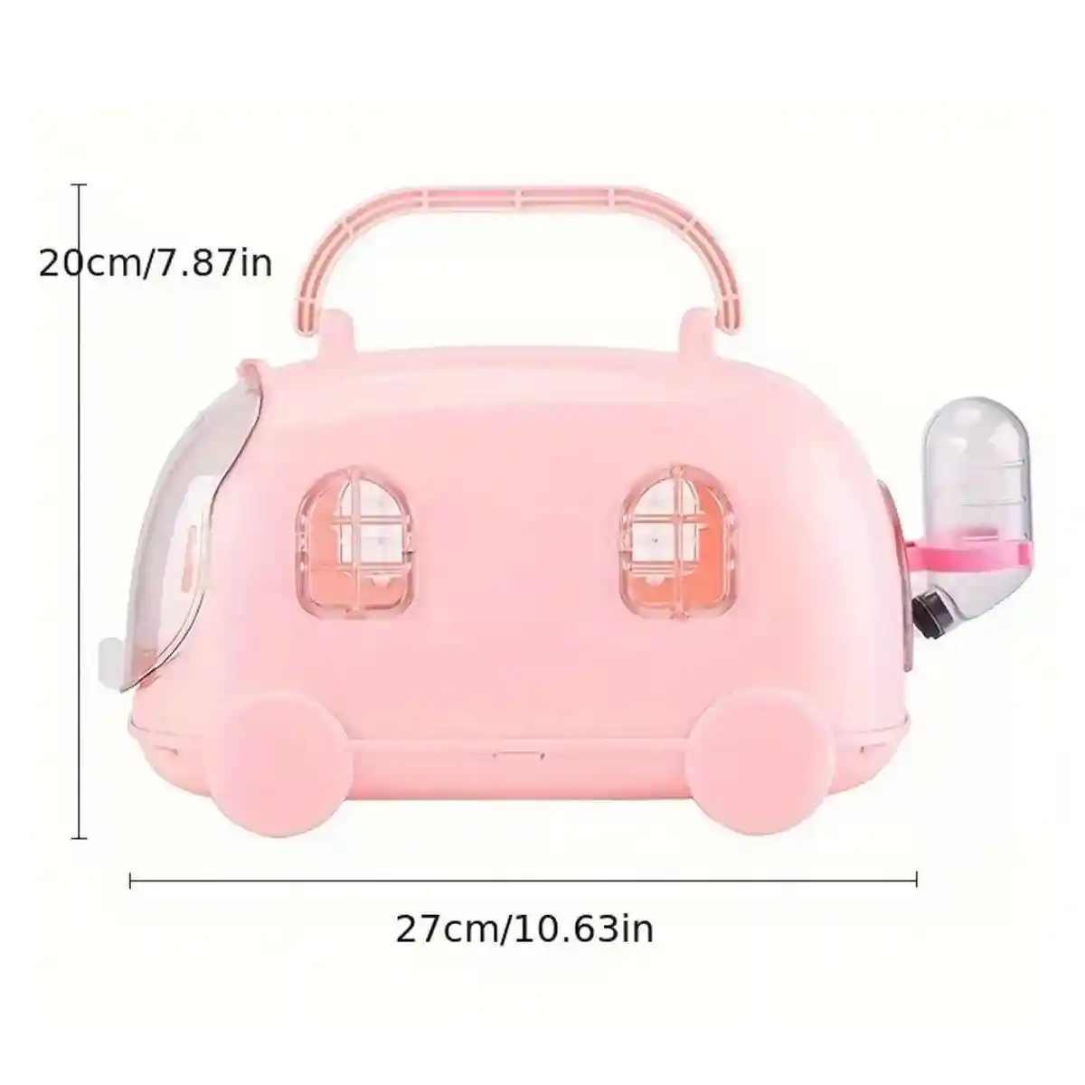 Small Pet Portable Travel Cage Lightweight Cute Design 3 Colors - Image 6