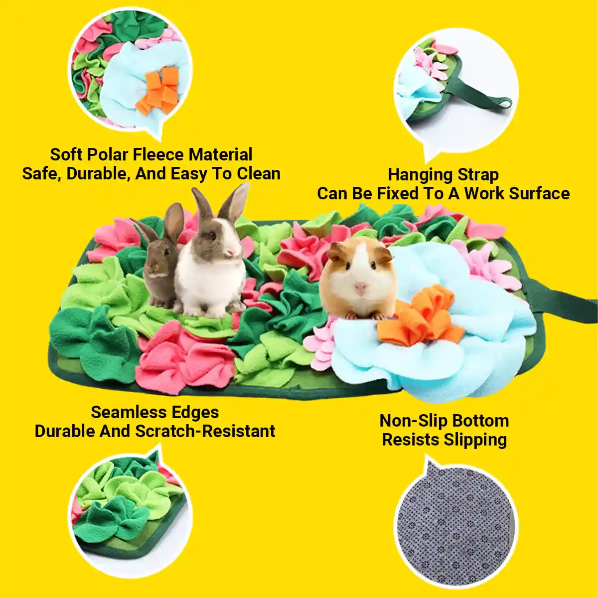 Small Pet Snuffle Feeding Mat Enrichment Pad - Image 4