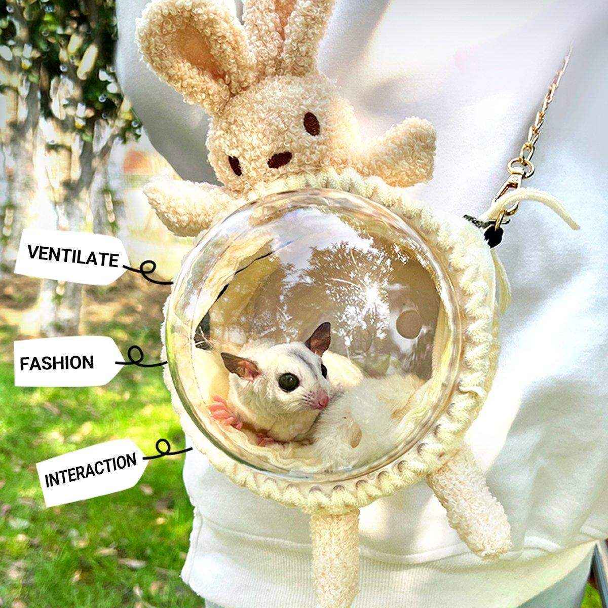 Comfortable and Breathable Small Pet Travel Carrier for Hamster and Rabbit - Image 7