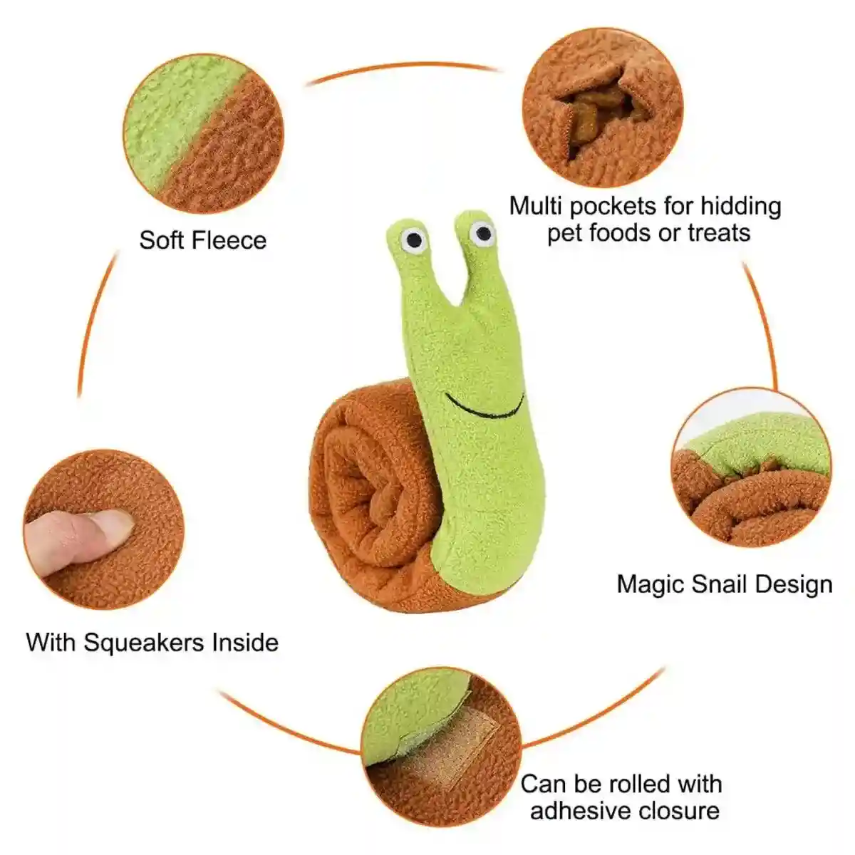 Snuffle Toy Snail for Dogs – IQ Training and Fun Treat Puzzle - Image 16