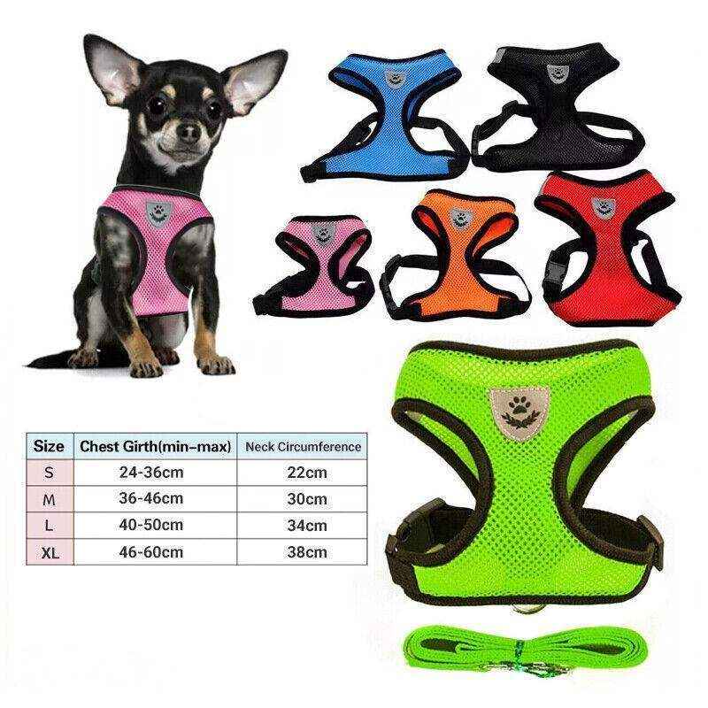 Adjustable Breathable Mesh Cat Harness Vest - Image 10